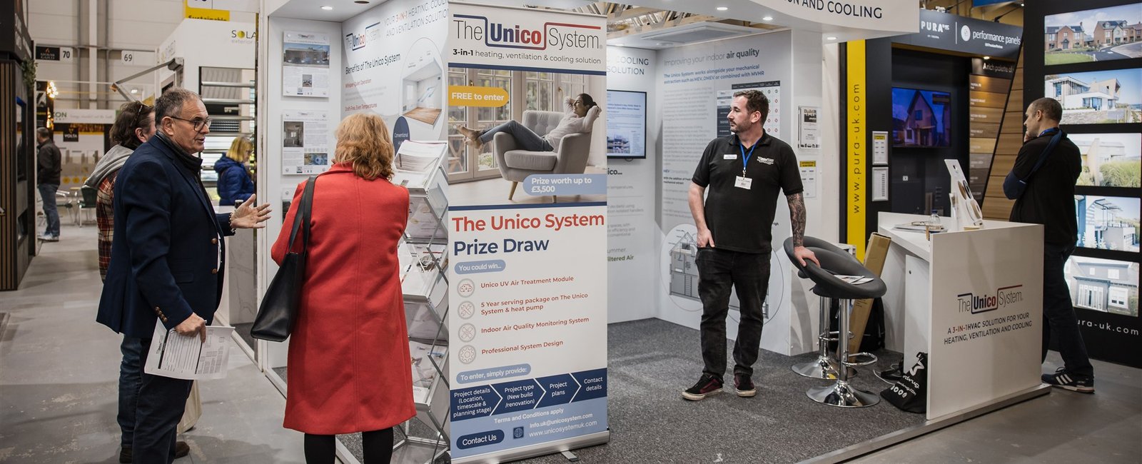 A Photo of The Unico System stand at the NSBRC