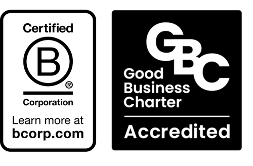 B Corp and GBC logos